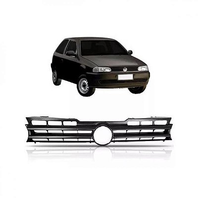 Grade do radiador gol volkswagen de 1995 a 1999 carcaça preta sem pisca texturizado