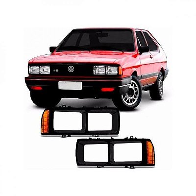 Máscara do farol passat volkswagen de 1983 a 1988 lado direito preto para farol duplo