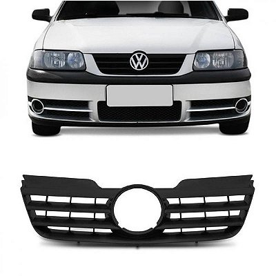 Grade do radiador gol volkswagen de 2004 a 2005 preto geração três ponteira para choque fase dois