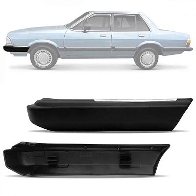 Ponteira de para choque del rey ford de 1980 a 1985 superior preto