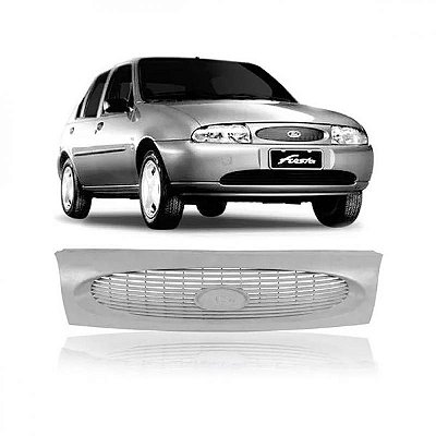 Grade de radiador fiesta ford de 1996 a 1999 com fundo preparador para pintura