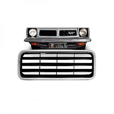 Grade do radiador chevette chevrolet de 1978 a 1982 lado direito prata