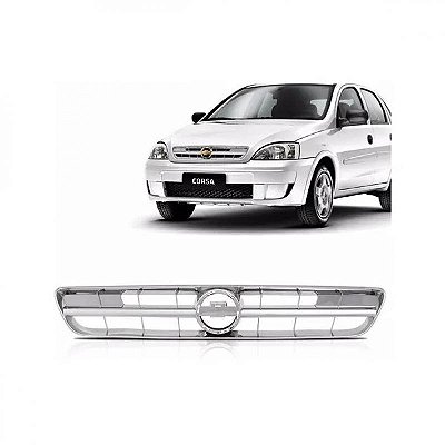 Grade do radiador corsa chevrolet de 2003 a 2007 e montana chevrolet de 2003 a 2007 cromada