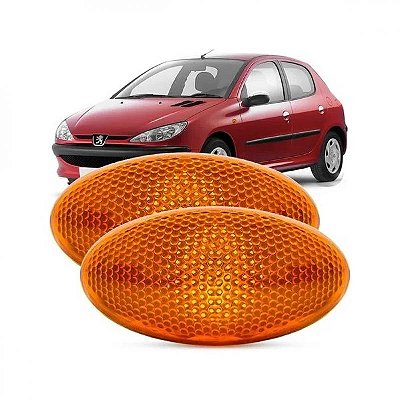 Lanterna 206 e 307 peugeot de 2005 a 2010 lateral âmbar