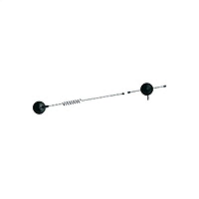 Antena celular carcaça preta com LED