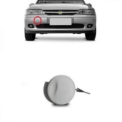 Tampão de para choque vectra chevrolet de 1997 a 1999 dianteiro com acabamento em primer