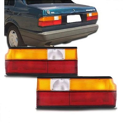 Lanterna voyage volkswagen de 1991 a 1996 traseira lado esquerdo tricolor