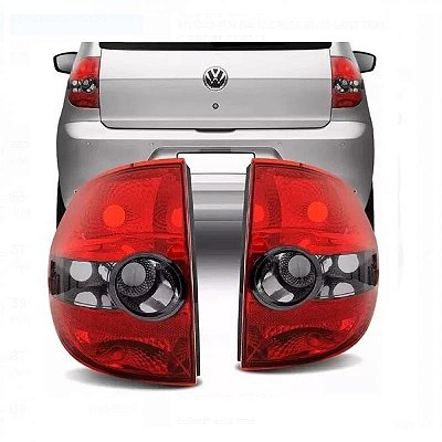 Lanterna fox e crossfox volkswagen de 2004 a 2009 traseira lado esquerdo fumê de ré com pisca