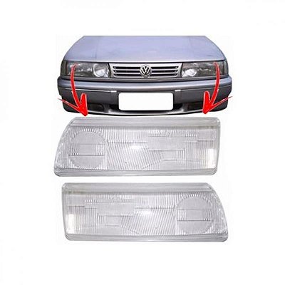 Lente de farol vectra chevrolet de 1997 a 1999 lado direito com borracha