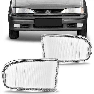 Lente de farol auxiliar 19 renault de 1993 a 1998 lado esquerdo