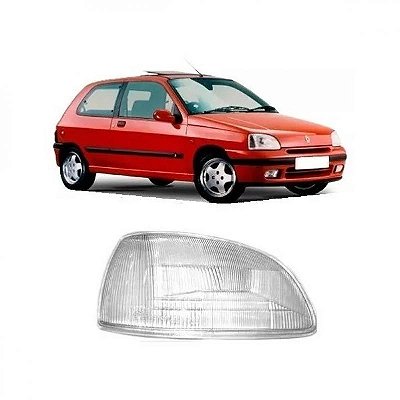 Lente de farol clio renault de 1996 a 1998 lado esquerdo