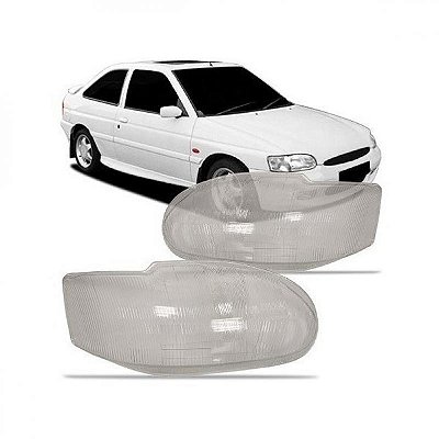 Lente de farol escort ford de 1997 a 2002 lado direito