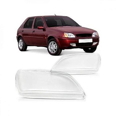 Lente de farol fiesta ford de 2000 a 2002 e courier ford de 2000 a 2013 lado direito