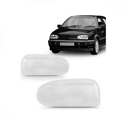 Lente de farol golf volkswagen de 1995 a 1998 lado esquerdo alemão ou mexicano
