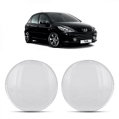 Lente de farol auxiliar 307 peugeot de 2007 a 2012 lado esquerdo e lado direito