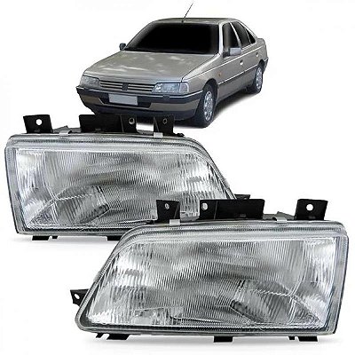 Farol 405 peugeot de 1994 a 1997 lado esquerdo foco simples