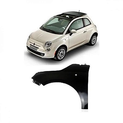 Para lama 500 fiat de 2008 a 2017 lado esquerdo