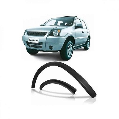 Moldura do vão da roda ecosport ford de 2003 a 2012 dianteira lado direito preta