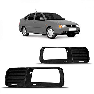 Grade para choque polo volkswagen de 1997 a 2002 lado esquerdo dianteiro com furo