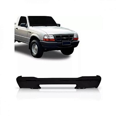 Para choque ranger ford de 1998 a 2004 dianteiro preto sem furo com moldura inferior do para choque
