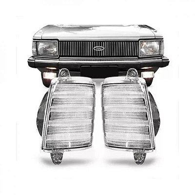 Lanterna del rey ford de 1981 a 1984 dianteira lado esquerdo cristal em acrílico