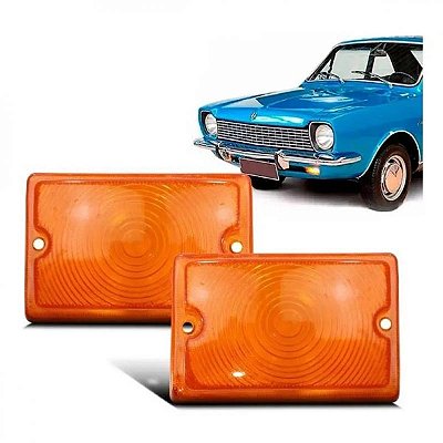 Lente corcel ford de 1971 a 1972 dianteira âmbar em acrílico