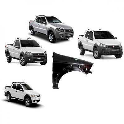 Paralama strada fiat de 2014 a 2020 lado esquerdo working