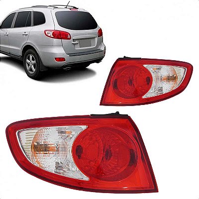 Lanterna santa fe hyundai de 2006 a 2010 traseira lado direito de canto