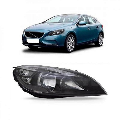 Farol v40 volvo de 2013 a 2016 lado direito elétrico