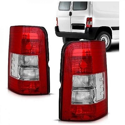 Lanterna berlingo citroën de 2010 a 2019 traseira lado esquerdo bicolor