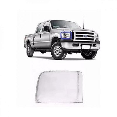 Lente do farol f250 ford de 2006 a 2019 lado esquerdo