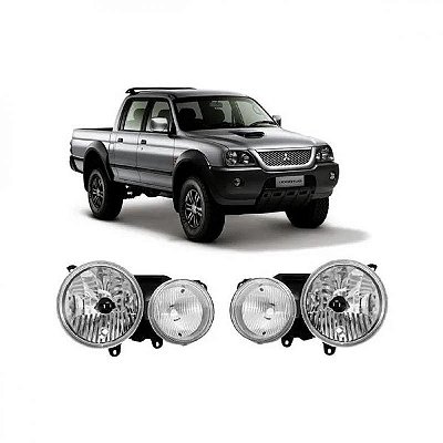 Farol l200 mitsubishi de 2004 a 2012 lado esquerdo duplo versões sport e outdoor