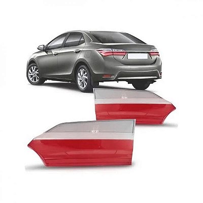 Lente de lanterna corolla toyota de 2018 a 2019 traseira da mala lado esquerdo