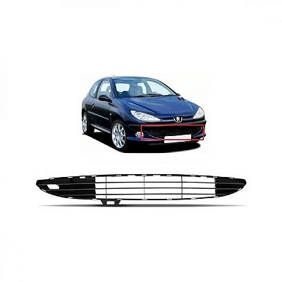 Grade do para choque 206 peugeot de 1998 a 2004 dianteira central