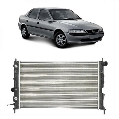 Radiador vectra chevrolet de 1997 a 2005 motorização 2.0 e 2.2 com ar câmbio manual