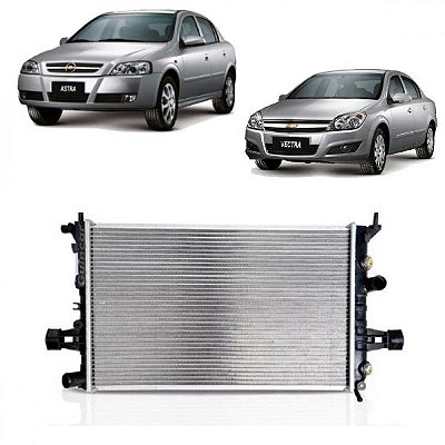 Radiador astra chevrolet de 1998 a 2012 motorização 1.8 e 2.0 com ar câmbio manual