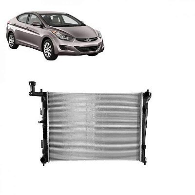Radiador elantra hyundai de 2011 a 2013 câmbio automático