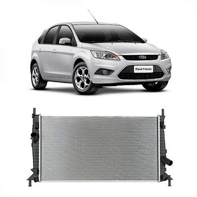 Radiador focus ford de 2009 a 2013 motor 1.6 ou 2.0 com ar câmbio manual ou automático