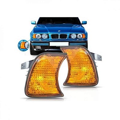 Lanterna série 5 bmw de 1988 a 1994 lado esquerdo dianteiro âmbar