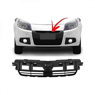 Grade do radiador sandero stepway renault de 2012 a 2014 interna preta