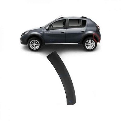 Moldura do vão do paralama sandero renault de 2012 a 2014 traseira lado direito menor stepway