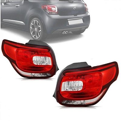 Lanterna ds3 citroën de 2012 a 2015 traseira lado esquerdo