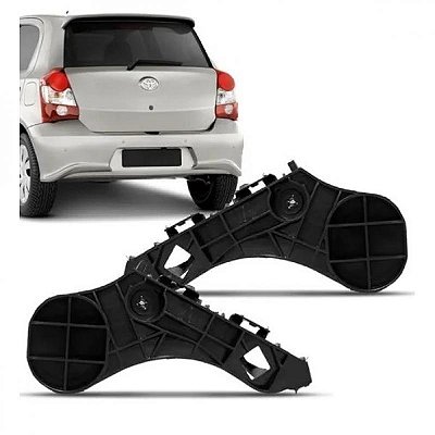Suporte guia do para choque etios toyota de 2012 a 2021 lado direito traseiro hatch
