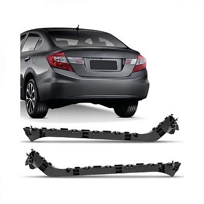 Suporte guia do para choque civic honda de 2012 a 2016 lado direito traseiro
