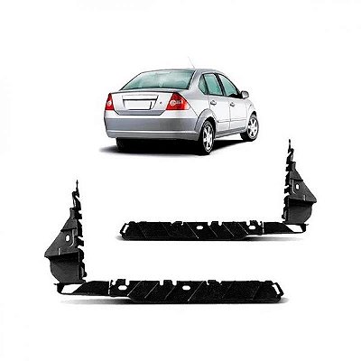 Suporte guia para choque fiesta ford de 2003 a 2010 traseiro lado direito sedã