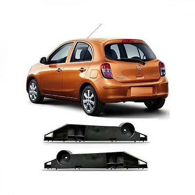 Suporte guia para choque march nissan de 2010 a 2014 traseiro lado esquerdo