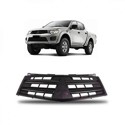 Grade do radiador triton mitsubishi de 2012 a 2014 cinza escuro