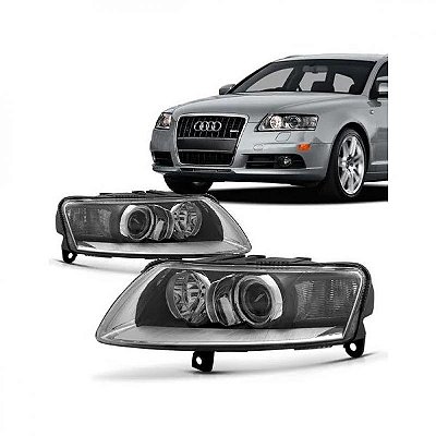 Farol a6 audi de 2005 a 2008 lado esquerdo elétrico com entrada xenon