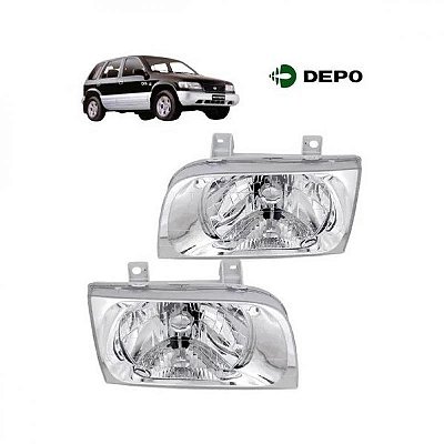Farol sportage kia de 1998 a 2002 lado direito sem lâmpada