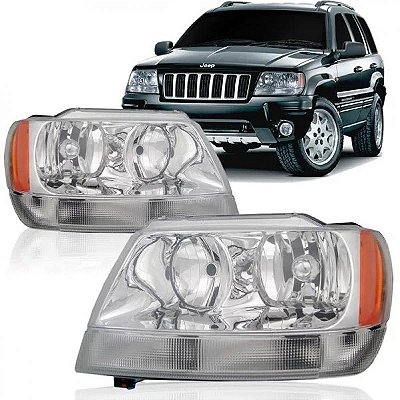 Farol grand cherokee jeep de 2002 a 2003 lado esquerdo sport